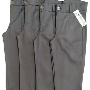 Calça Social Infantil de Sarja Slim para Pajem - Cinza