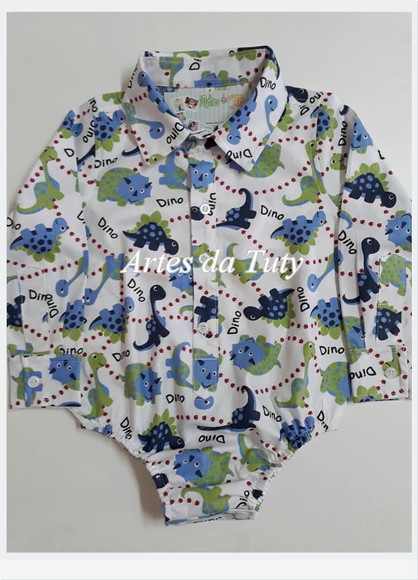 Camisa Body Temática Dinossauro - Estilo Jurássico - Imagem 3