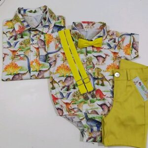 Kit Família Divertida 'Tal Pai, Tal Filho' Camisas Dinossauro