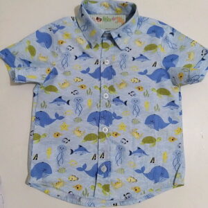Camisa Infantil Temática Fundo do Mar - Aventura no Oceano