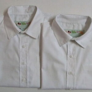 Camisa Social Infantil Branca Manga Longa para Pajem e Batizado