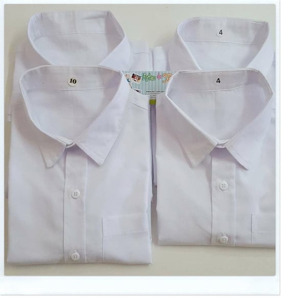Camisa Social Infantil Manga Curta Branca para Casamento e Pajem