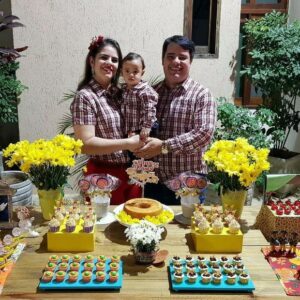 Kit Família Caipira Premium: Camisas Xadrez Manga Longa para Eventos
