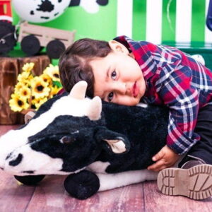 Camisa Social Infantil Xadrez Manga Longa em Tricoline