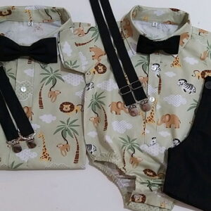 Roupa Safari Filho Camisa Pai