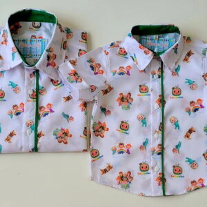 Camisa Pai e Filho Cocomelon
