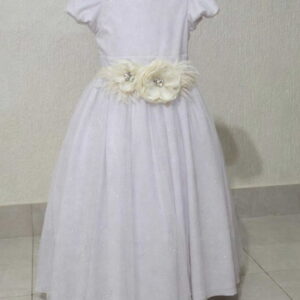 Cinto para Vestido Daminha com Flor