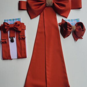 Cinto para Vestido Daminha Terracota