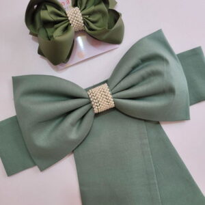 Cinto para Vestido Daminha Verde Oliva