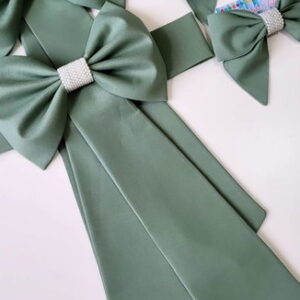 Cinto para Vestido Daminha Verde Oliva