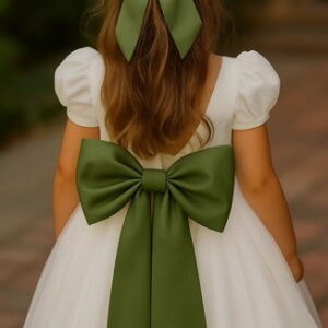 Cinto para Vestido Daminha Verde Oliva
