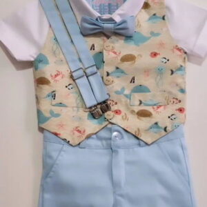 Roupa Fundo do Mar Aquarela