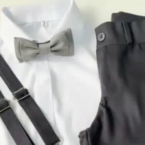 Roupa Pajem Cinza Chumbo