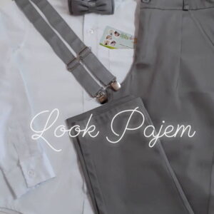 Roupa Pajem Cinza Chumbo