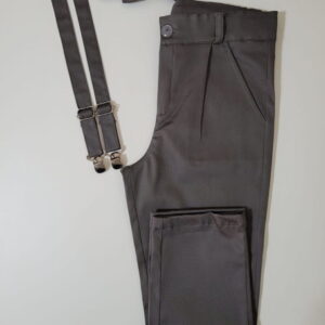 Roupa Pajem Cinza Chumbo