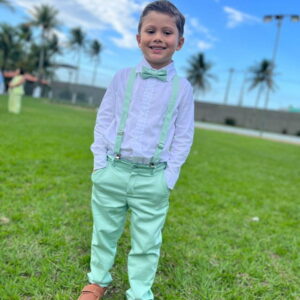 Roupa Pajem Verde Menta