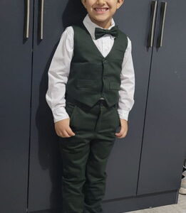 Roupa Pajem Verde Oliva