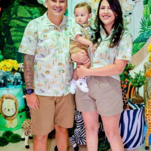 Roupa Safari Tal Pai Tal Filho e Mãe
