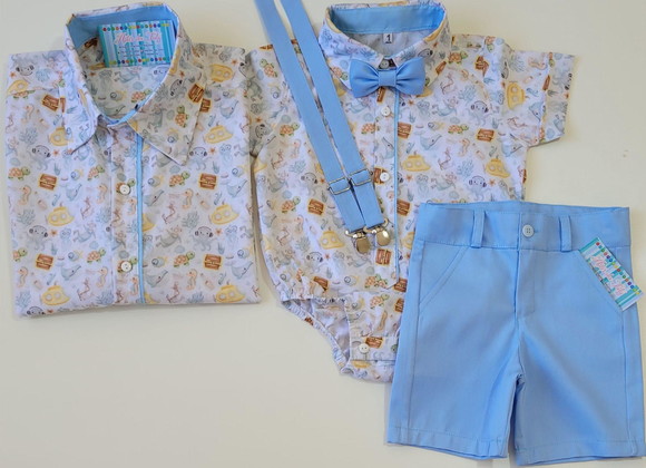 Roupa Fundo do Mar Aquarela