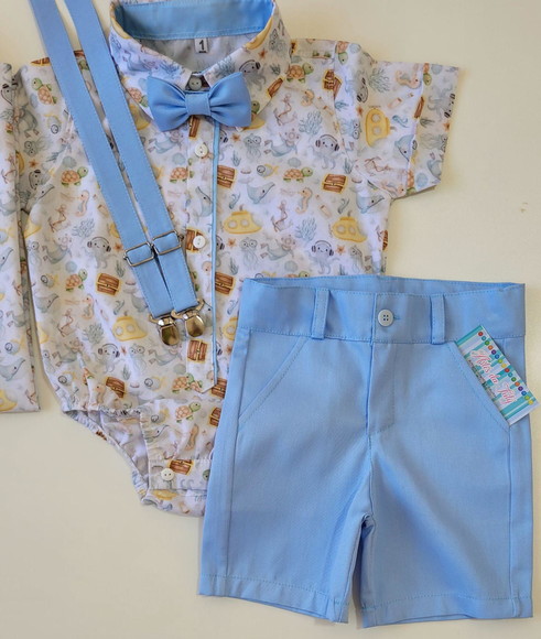 Roupa Fundo do Mar Aquarela