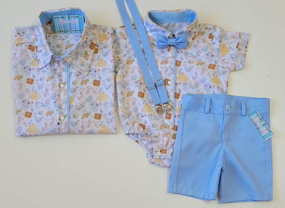 Roupa Fundo do Mar Aquarela